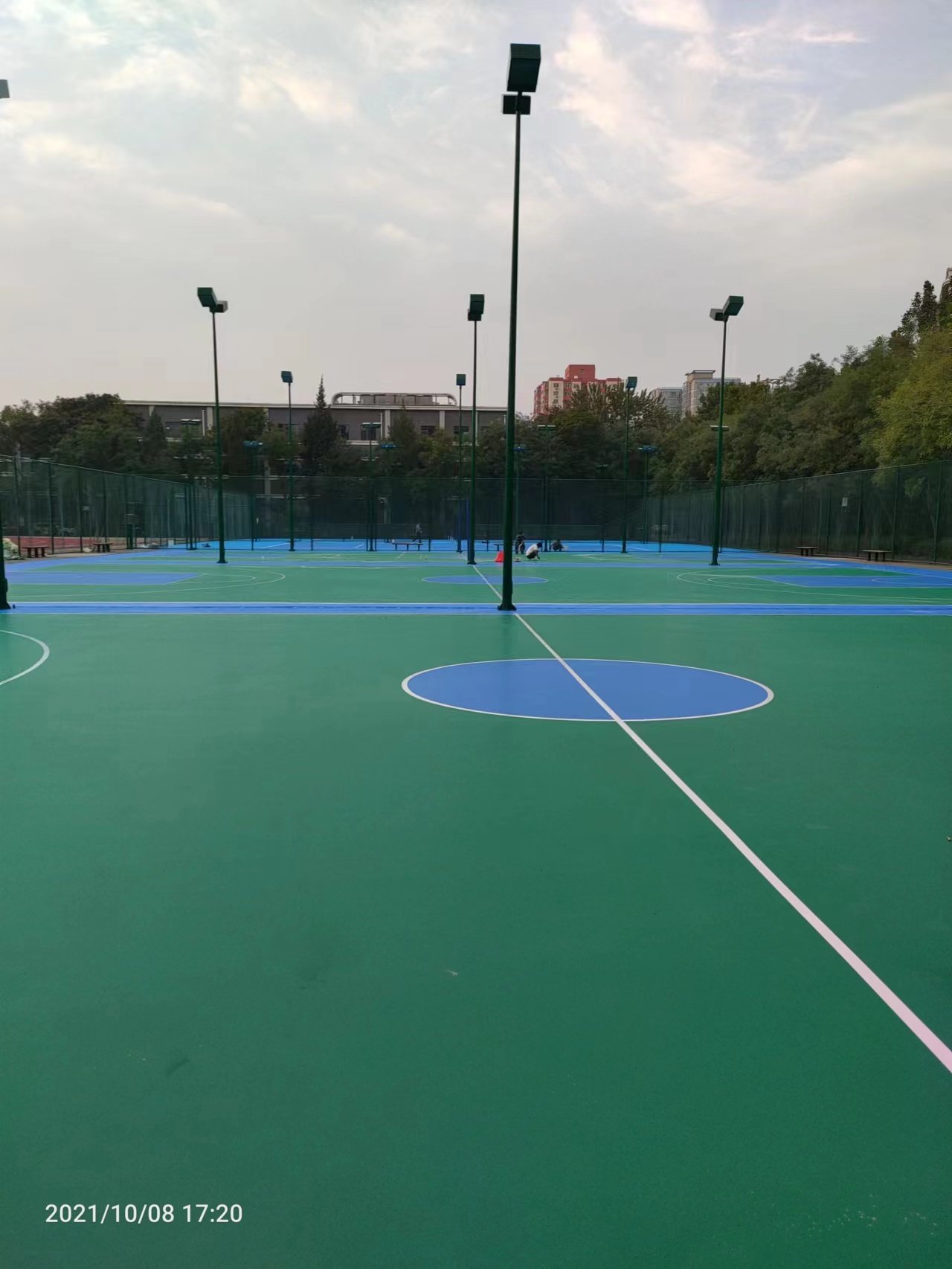 硅PU篮球场 硅PU篮球场