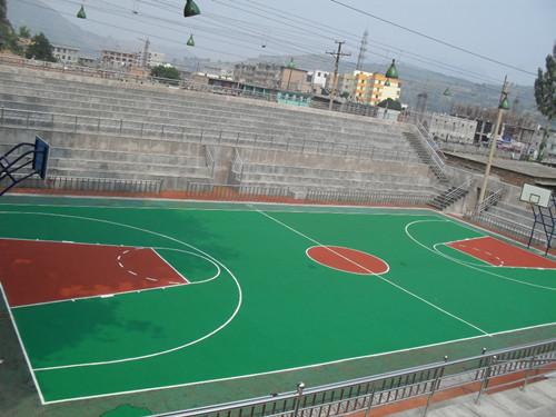 硅PU篮球场 硅PU篮球场