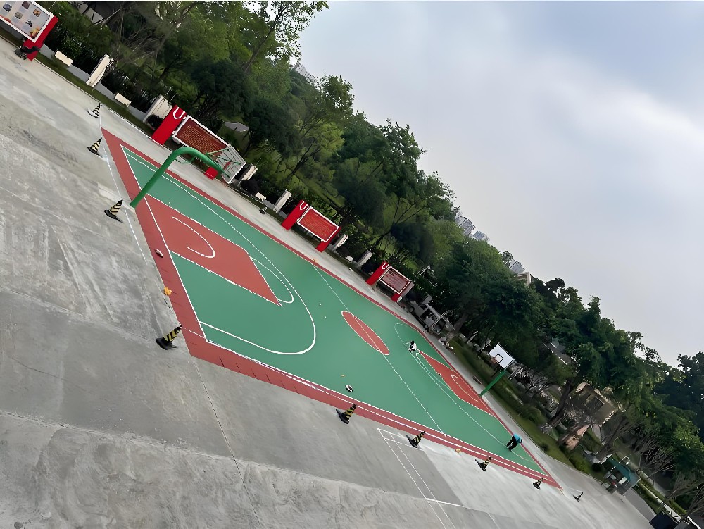 复合型硅pu篮球场