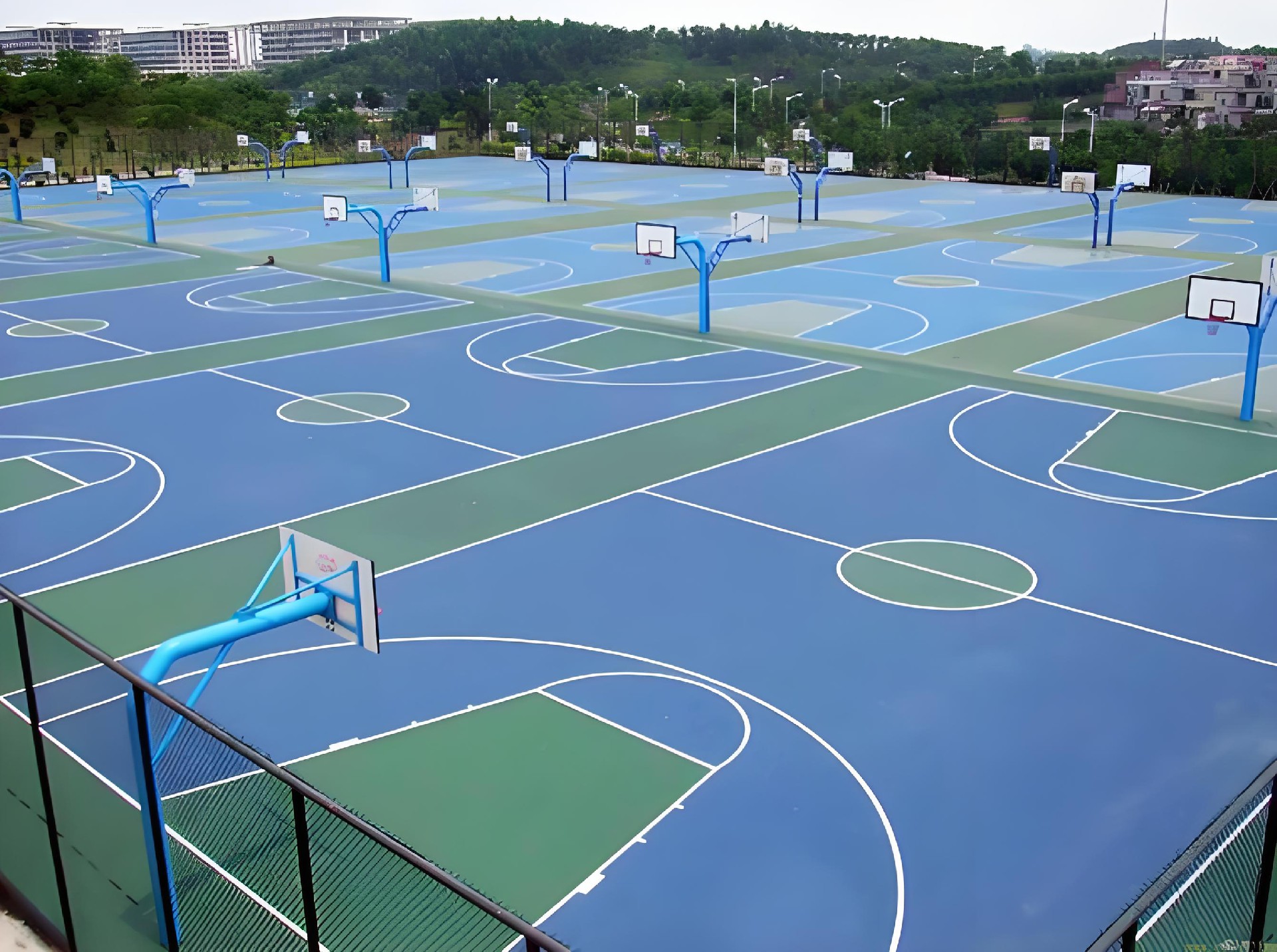 硅pu网球场 硅pu网球场