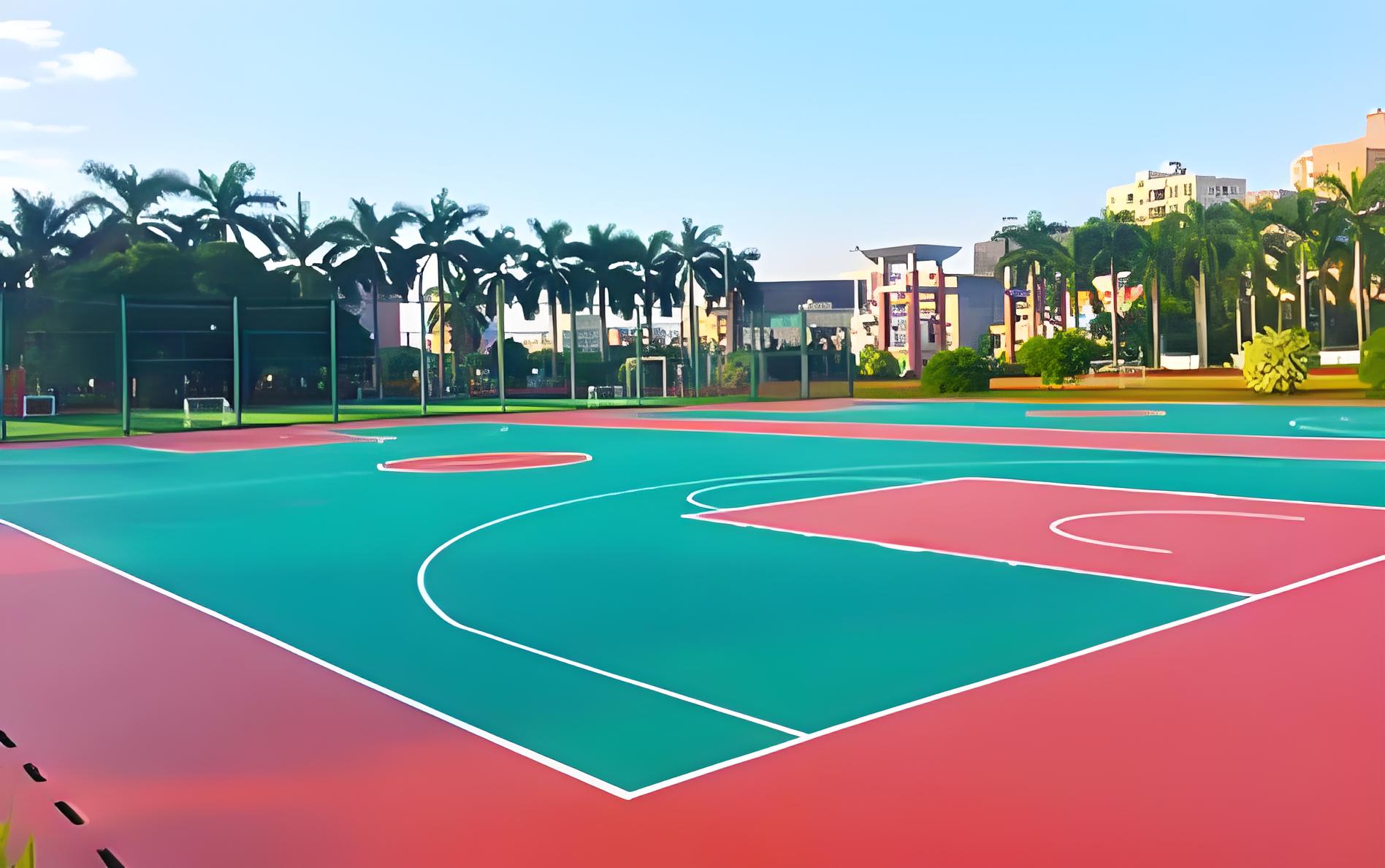 硅PU篮球场的铺装条件 硅PU篮球场的铺装条件